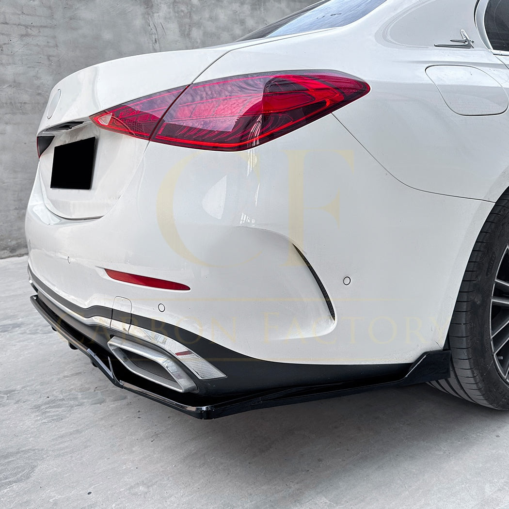 Gloss Black Rear Diffuser Extension for Mercedes Benz W206 C Class 22-Present - Carbon Factory