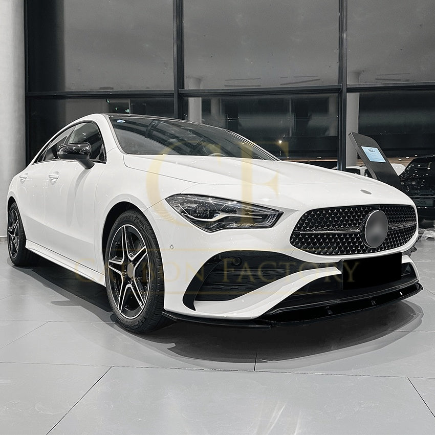 AMG Style Gloss Black Front Splitter for Mercedes Benz W177 A Class AMG & A35 23-25 - Carbon Factory