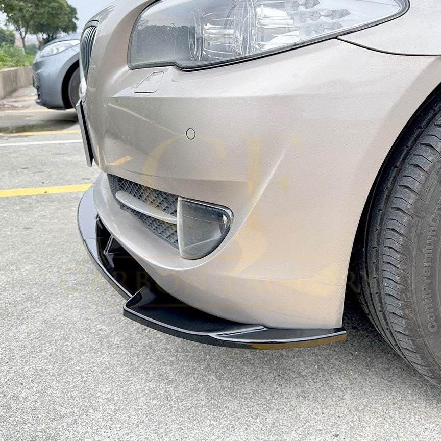 MP Style Gloss Black Front Splitter for BMW F10 F11 5 Series Pre-LCI Standard model 10-14