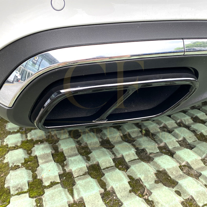 Gloss Black Exhaust Tip Covers for Mercedes Benz W206 C Class 22-Present - Carbon Factory