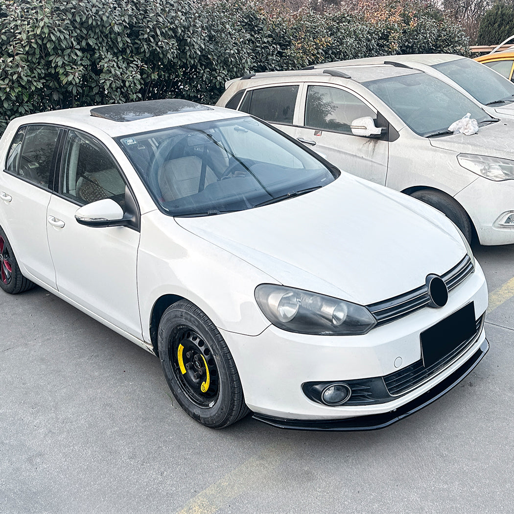 Gloss Black Front Splitter for VW Golf MK6 Standard Model 08-12