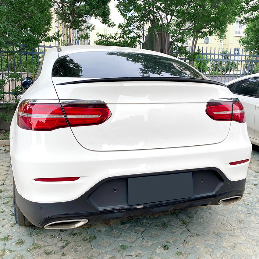 V Style Gloss Black Boot Spoiler for Mercedes Benz C253 GLC Coupe 15-22