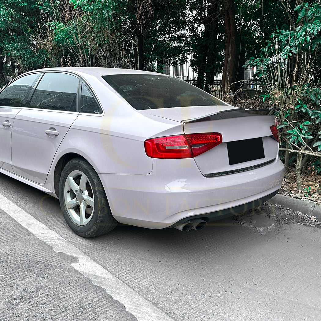 PSM Style Gloss Black Boot Spoiler for Audi S4 B8 B8.5 08-15 - Carbon Factory