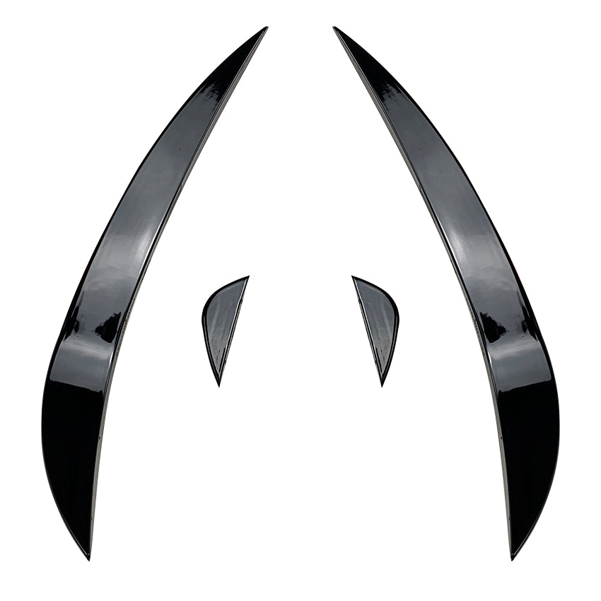 Gloss Black Front Canards for VW Golf MK6 GTI 08-12