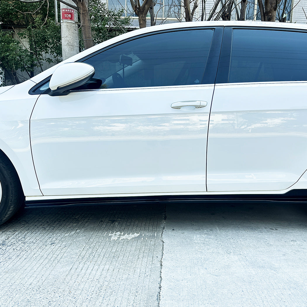 TCR Style Gloss Black Side Skirts for VW Golf MK7 MK7.5 inc GTI 13-20