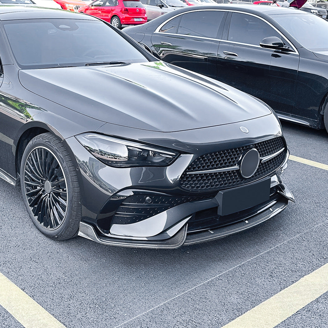 A Style Gloss Black Front Splitter for Mercedes Benz C236 GLE 24-Present