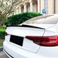 V Style Gloss Black Boot Spoiler for Audi A4 S4 B9 B9.5 15-25