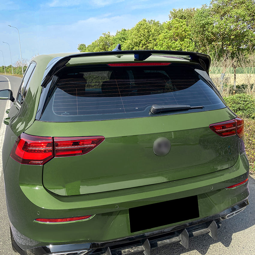 CS Style Gloss Black Spoiler for VW Golf MK8 MK8.5 GTI & R & GTD 20-26