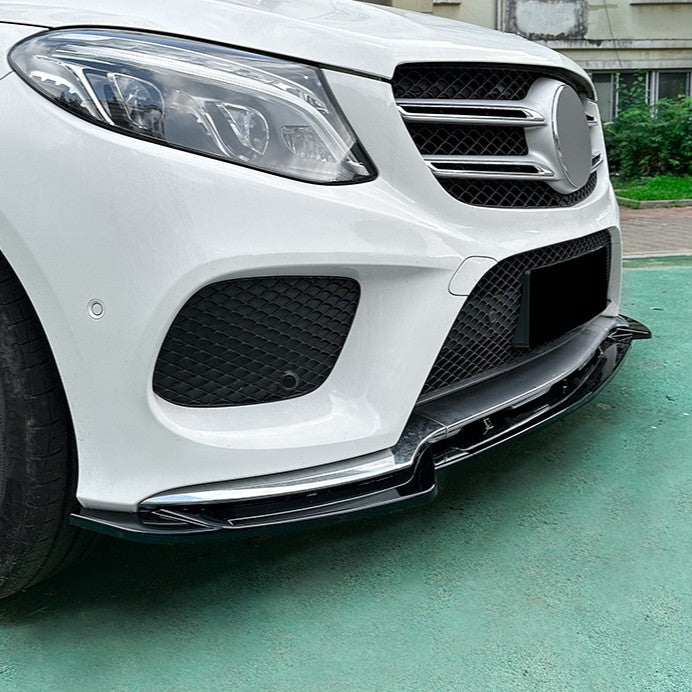 Gloss Black Front Splitter for Mercedes Benz W166 C292 GLE Facelift 16-19