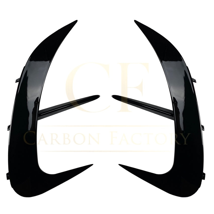 Style B Gloss Black Rear Bumper Trims for Mercedes Benz W206 C Class 22-Present (replacement) - Carbon Factory