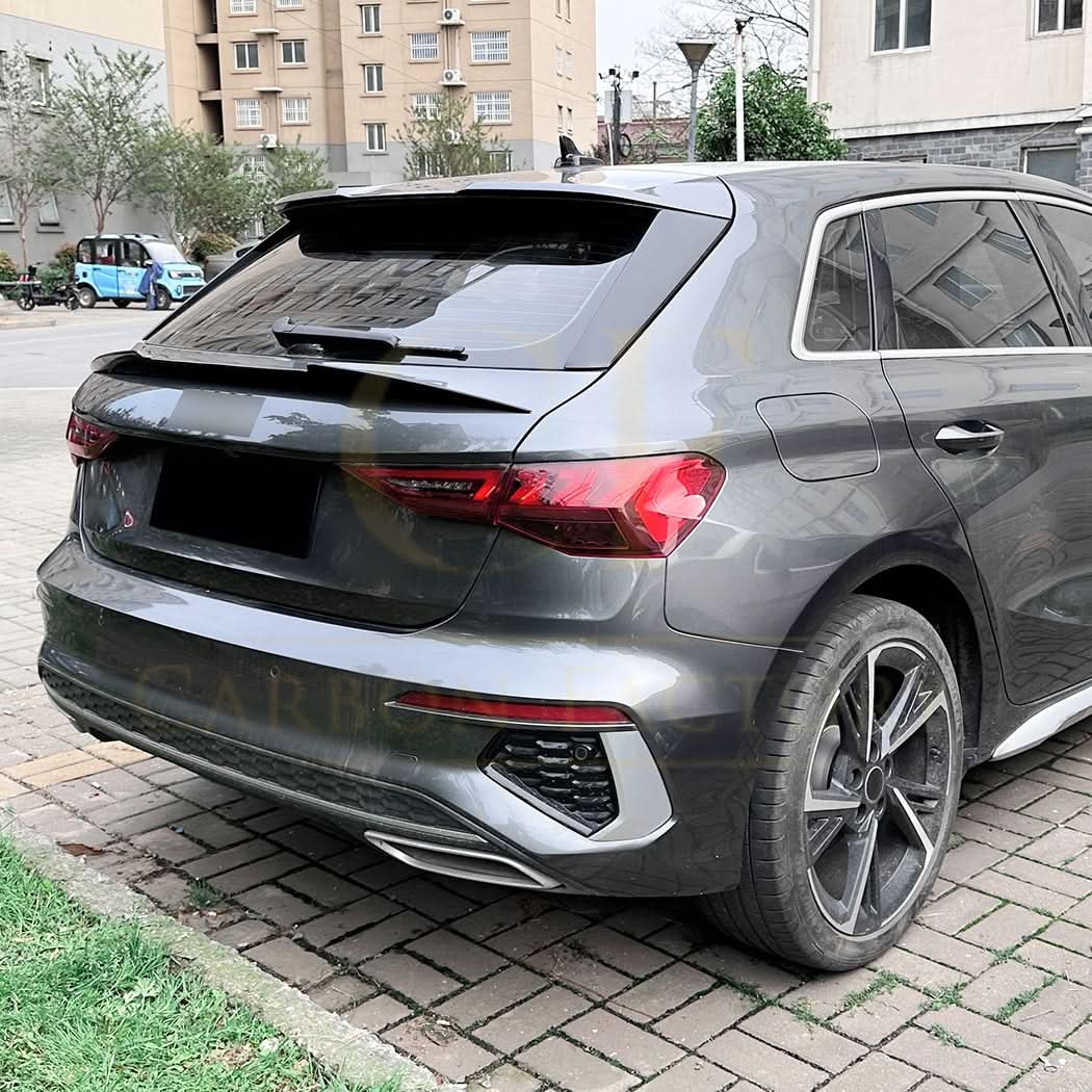 Gloss Black Mid Spoiler for Audi A3 S3 RS3 8Y Sportback 20-Present - Carbon Factory