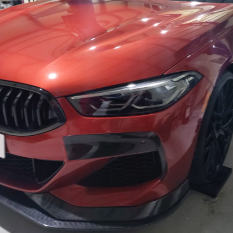 Carbon Fibre Front Fog Light Trims for BMW G14 G15 G16 8 Series 18-Present