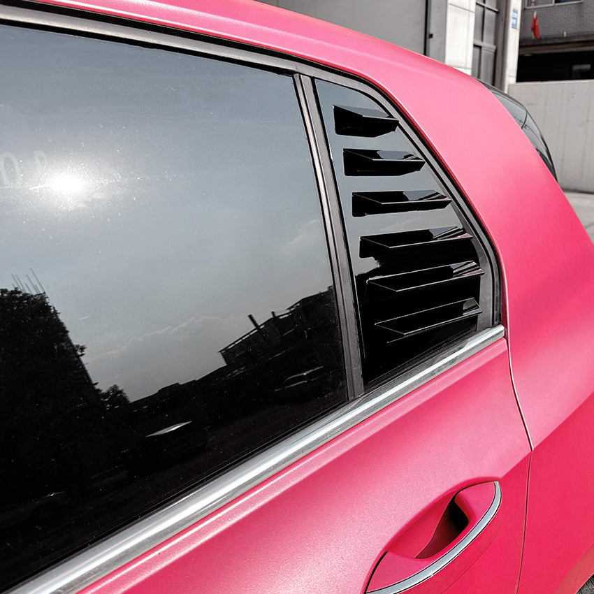 Gloss Black Window Louvers for VW Golf MK8 MK8.5 20-26