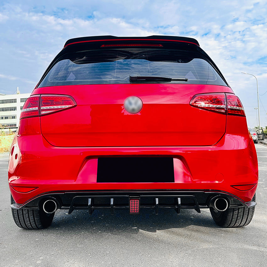 Max Style Gloss Black Diffuser for VW Golf MK7 Standard GTI & GTD 14-16