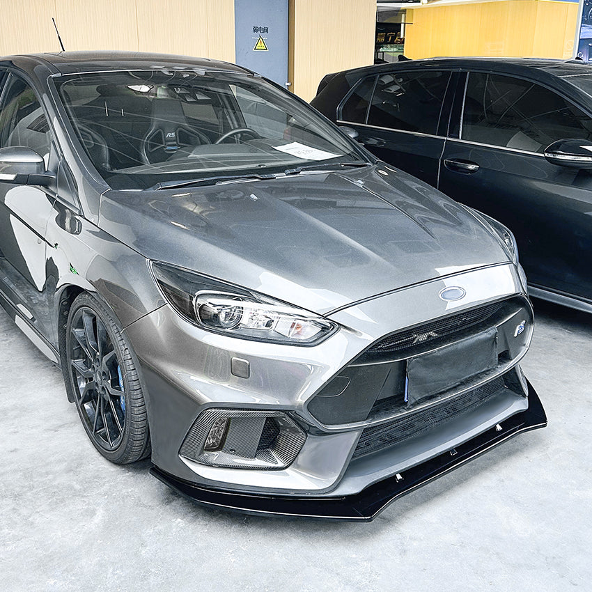 Gloss Black Front Splitter for Ford Focus RS C346 MK3.5 15-18