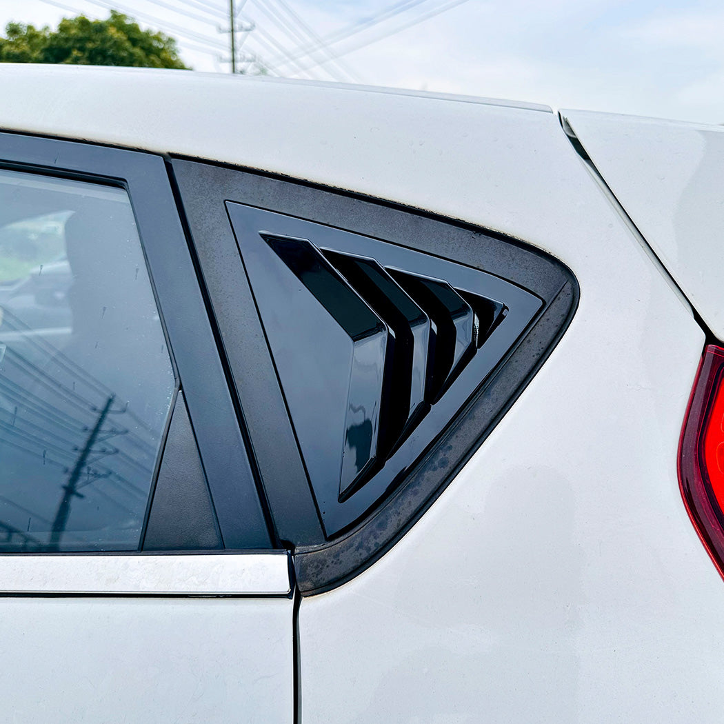 Gloss Black Window Louver Vents for Ford Fiesta B299 MK7 MK7.5 08-17