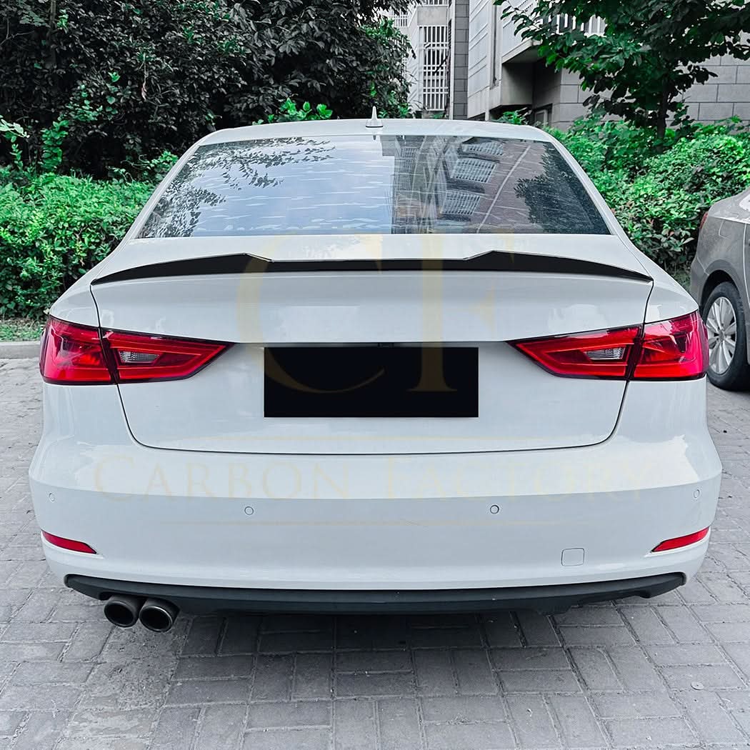 V Style Gloss Black Boot Spoiler for Audi A3 8V S3 RS3 Saloon 13-20 - Carbon Factory