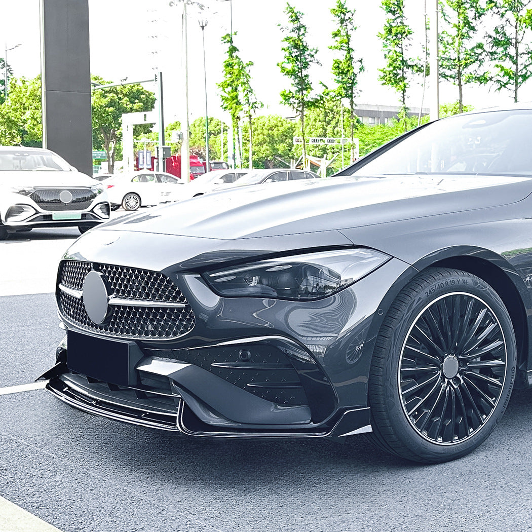 A Style Gloss Black Front Splitter for Mercedes Benz C236 GLE 24-Present