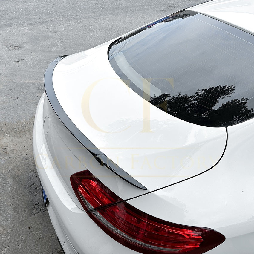 Brabus Style Gloss Black Boot Spoiler for Mercedes Benz W205 C Class Coupe 15-21 - Carbon Factory