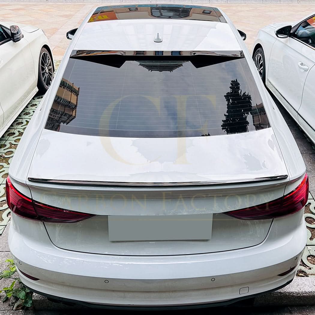 Gloss Black Roof Spoiler for Audi A3 8V S3 Saloon 13-20 - Carbon Factory