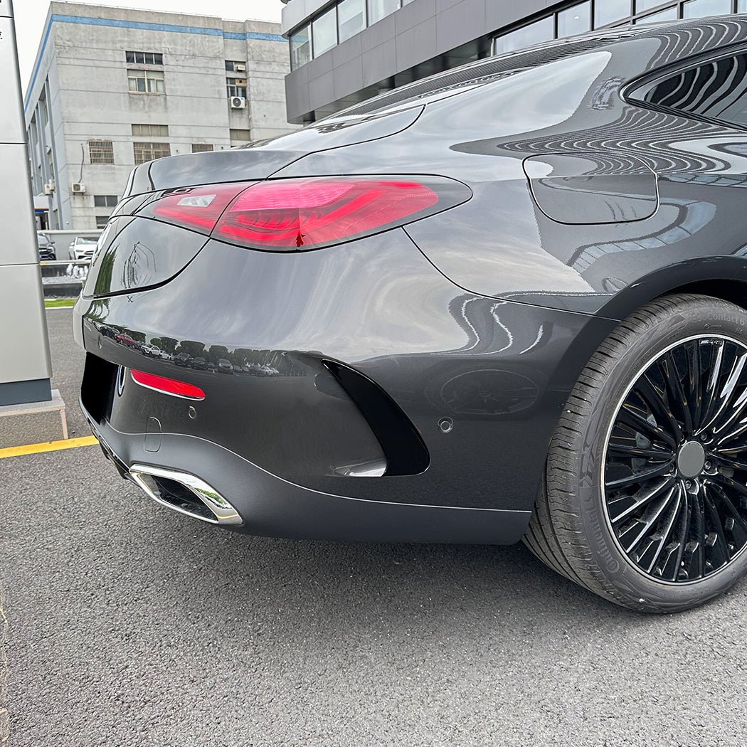 Gloss Black Rear Canards for Mercedes Benz C236 GLE 24-Present