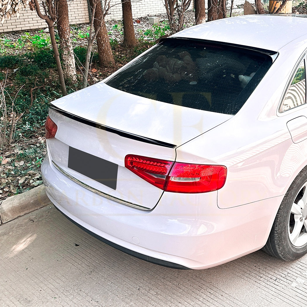 V Style Gloss Black Boot Spoiler for Audi S4 B8 B8.5 08-15 - Carbon Factory