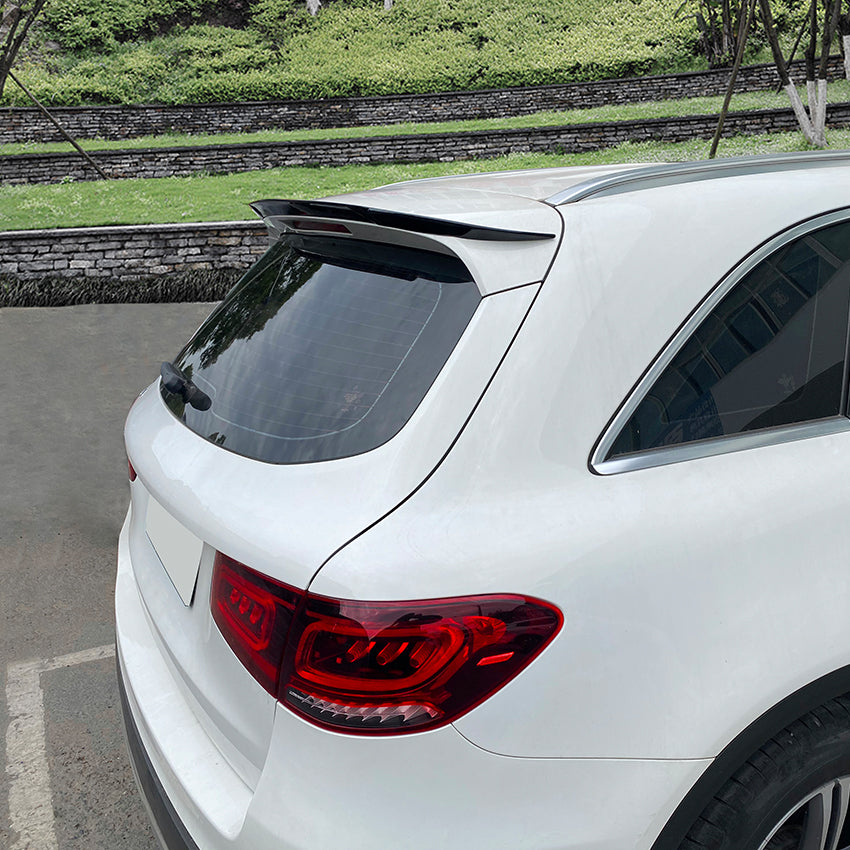 B Style Gloss Black Roof Spoiler for Mercedes Benz X253 GLC 15-22