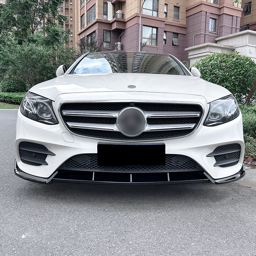 AMG Style Gloss Black Front Splitter for Mercedes Benz W213 C238 E Class AMG 16-20 - Carbon Factory