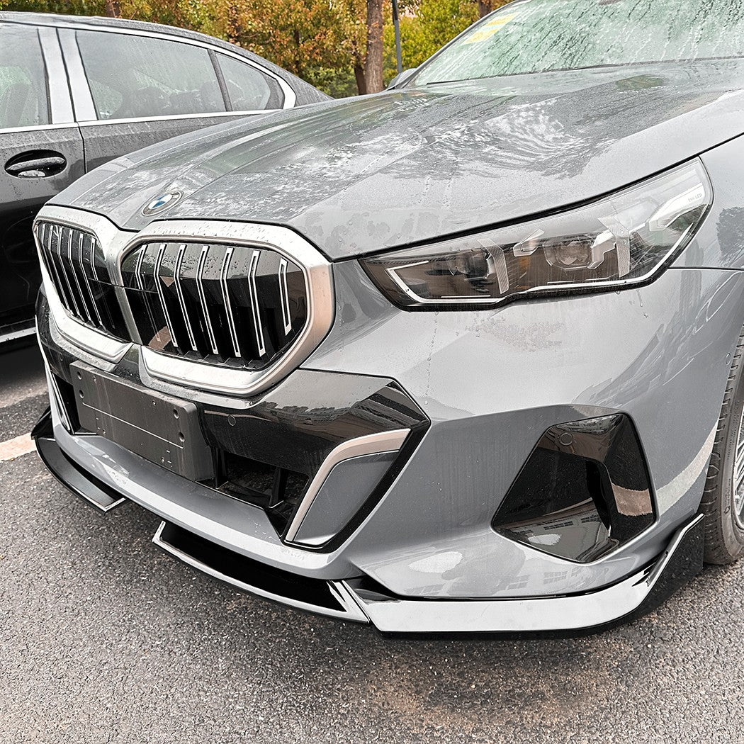 MP2 Style Gloss Black Front Splitter for BMW G60 5 Series 24-Present - Carbon Factory