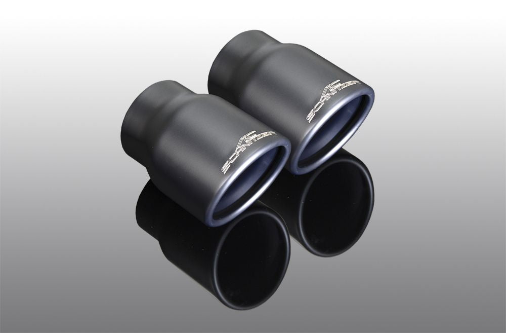 AC Schnitzer silencer with black tailpipe for MINI F55 Cooper S with exhaust flap (18122563109)