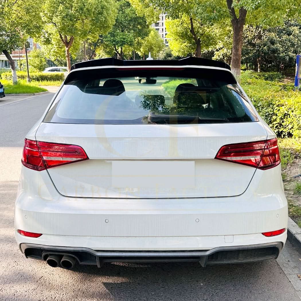 Gloss Black Roof Spoiler for Audi A3 8V S3 Hatchback 13-20 - Carbon Factory