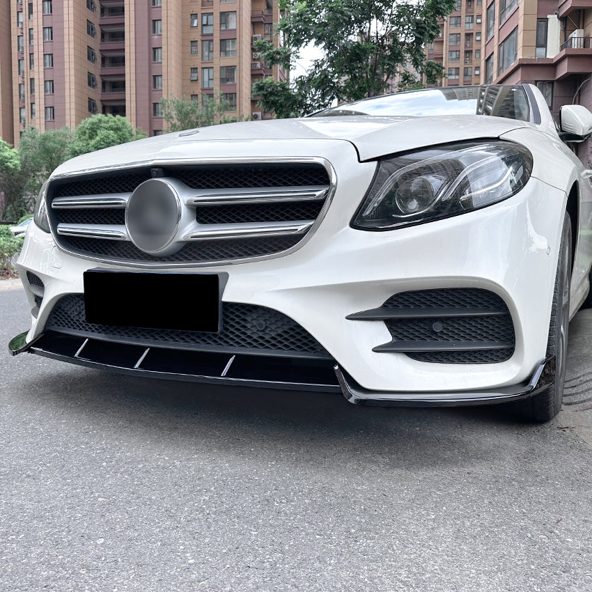 AMG Style Gloss Black Front Splitter for Mercedes Benz W213 C238 E Class AMG 16-20 - Carbon Factory