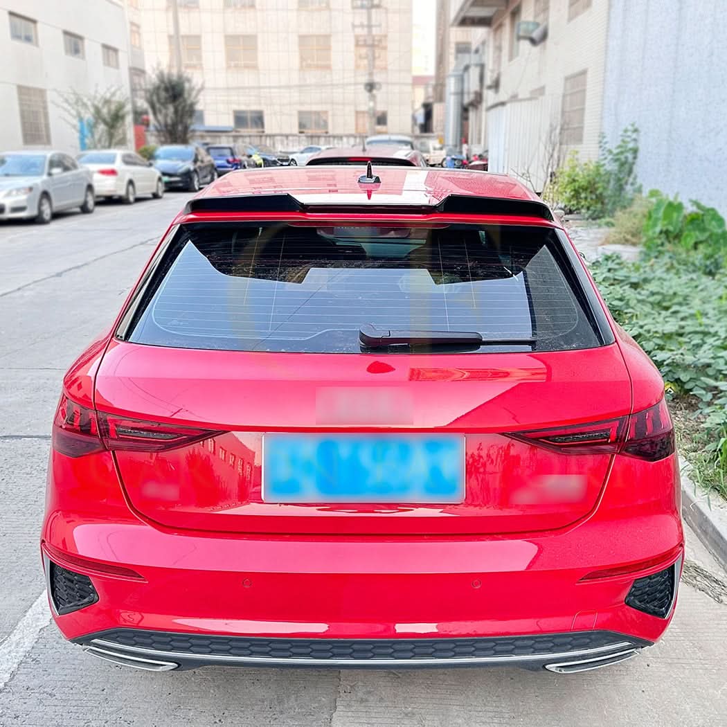V Style Gloss Black Roof Spoiler for Audi A3 S3 RS3 8Y Sportback 20-Present - Carbon Factory