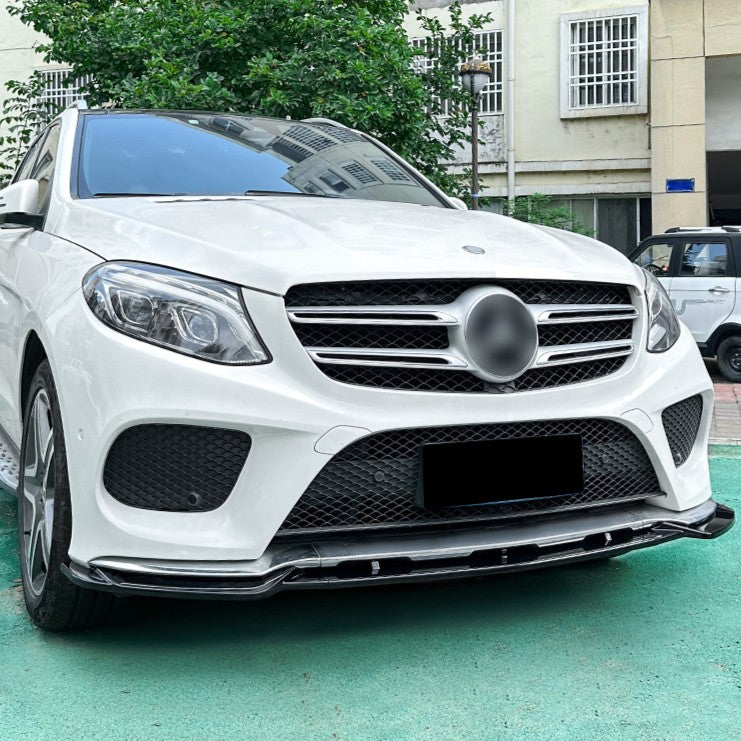 Gloss Black Front Splitter for Mercedes Benz W166 C292 GLE Facelift 16-19