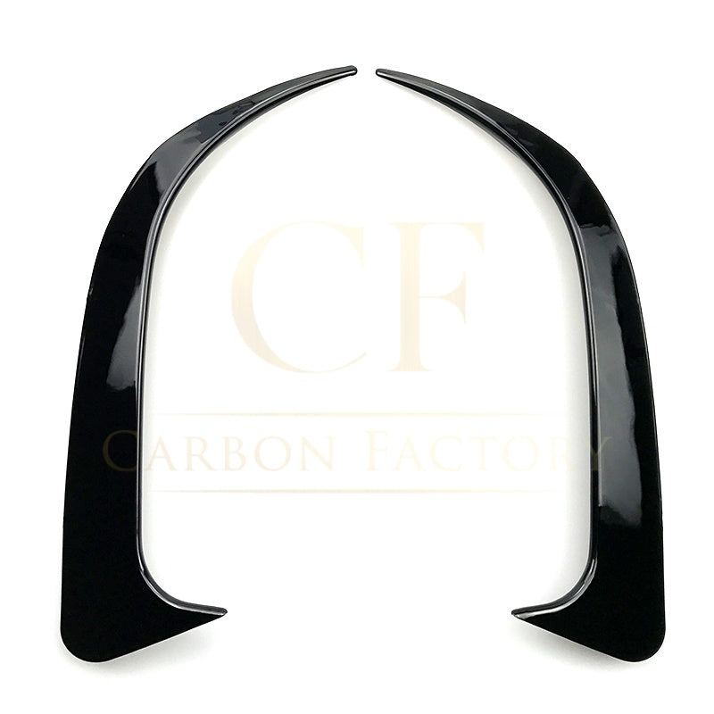Gloss Black Rear Bumper Trims for Mercedes Benz W117 CLA 13-19 - Carbon Factory