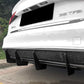 PSM Style Gloss Black Rear Diffuser for Audi B8.5 A4 S Line 13-15