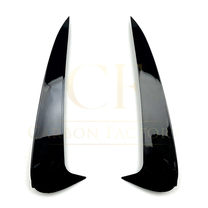 Gloss Black Rear Bumper Trims for Mercedes Benz W205 C Class Coupe 15-21