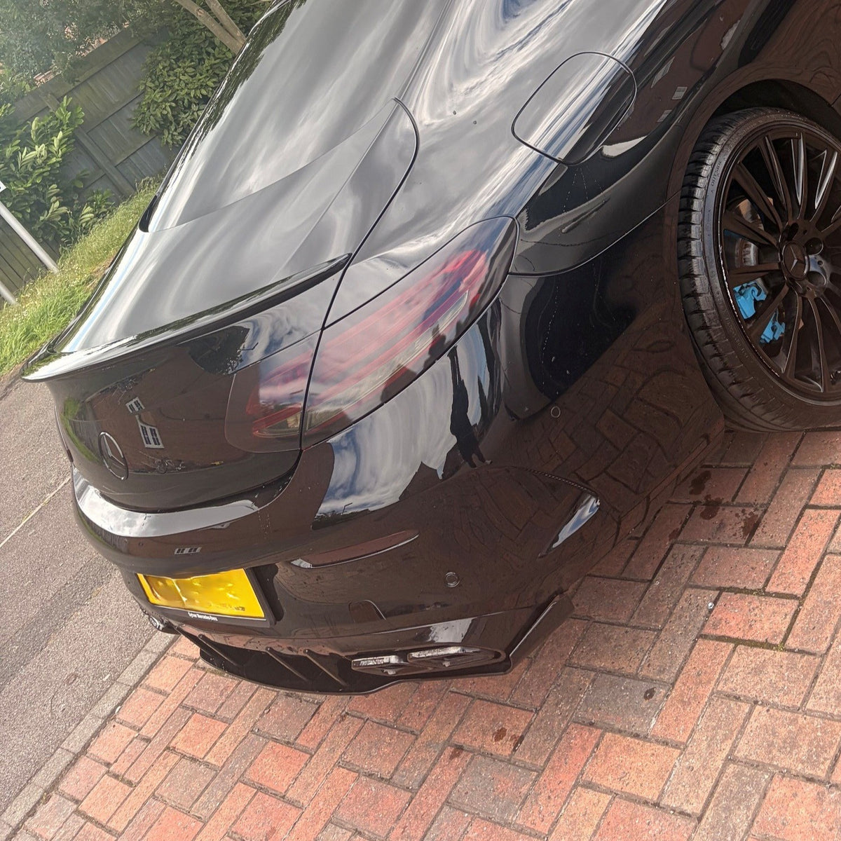 A Style Gloss Black Boot Spoiler for Mercedes Benz W205 C Class 15-21