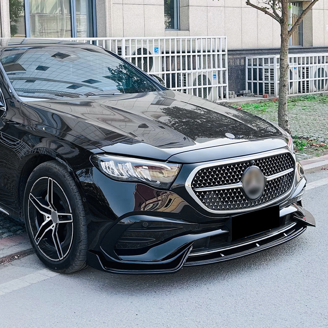AMG Style Gloss Black Front Splitter for Mercedes Benz W214 E Class AMG 24-Present - Carbon Factory