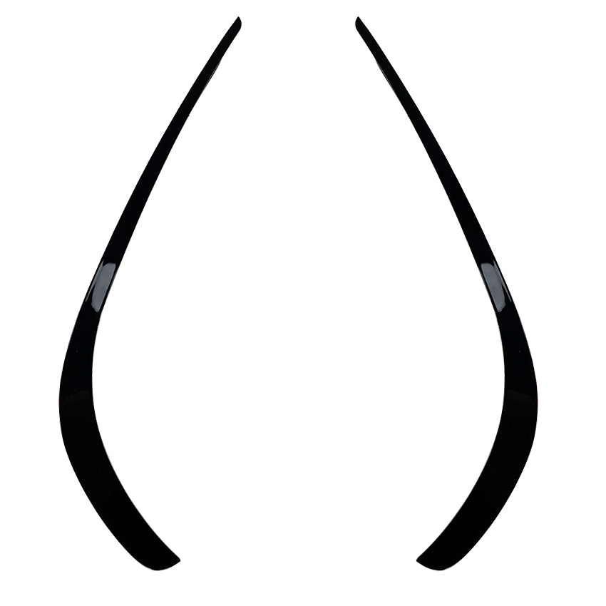Gloss Black Front Canards for Mercedes Benz C218 CLS 15-18