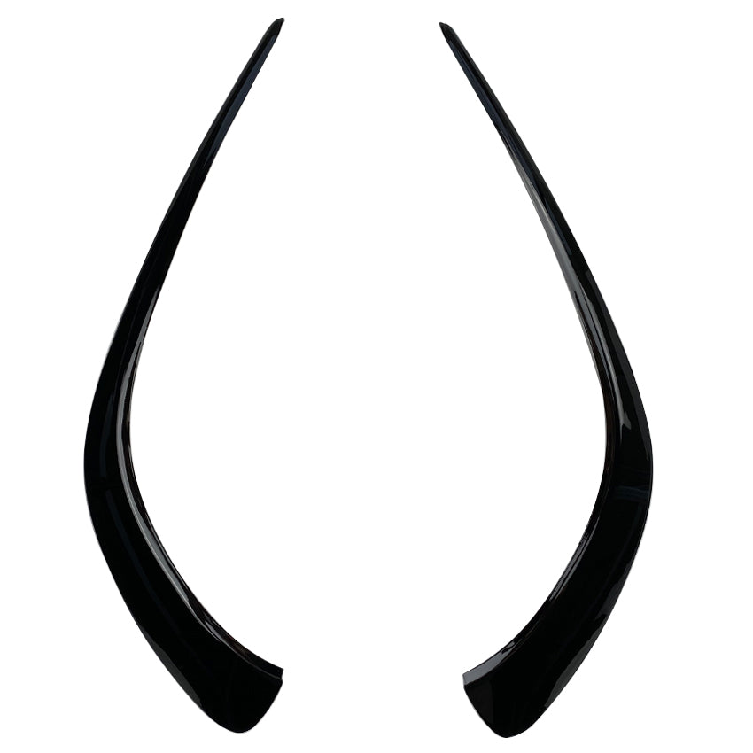 Gloss Black Front Canards for Mercedes Benz W118 CLA AMG 19-23