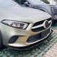 V Style Gloss Black Front Splitter for Mercedes Benz W177 A Class 18-25