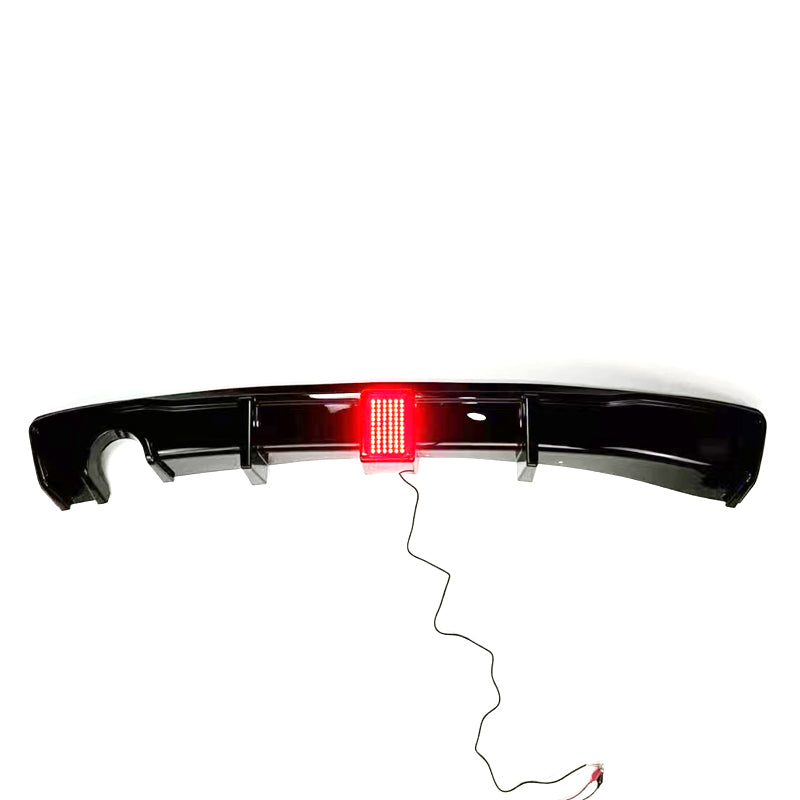 LED 1 Gloss Black Rear Diffuser Single Exhaust for BMW F30 F31 3 Series Standard model 12-19