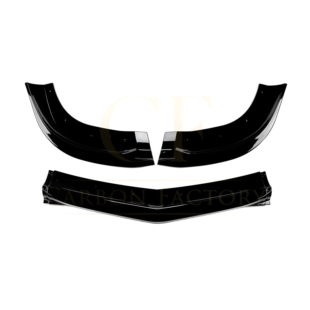V Style Gloss Black Front Splitter for Mercedes Benz W204 C63 07-10
