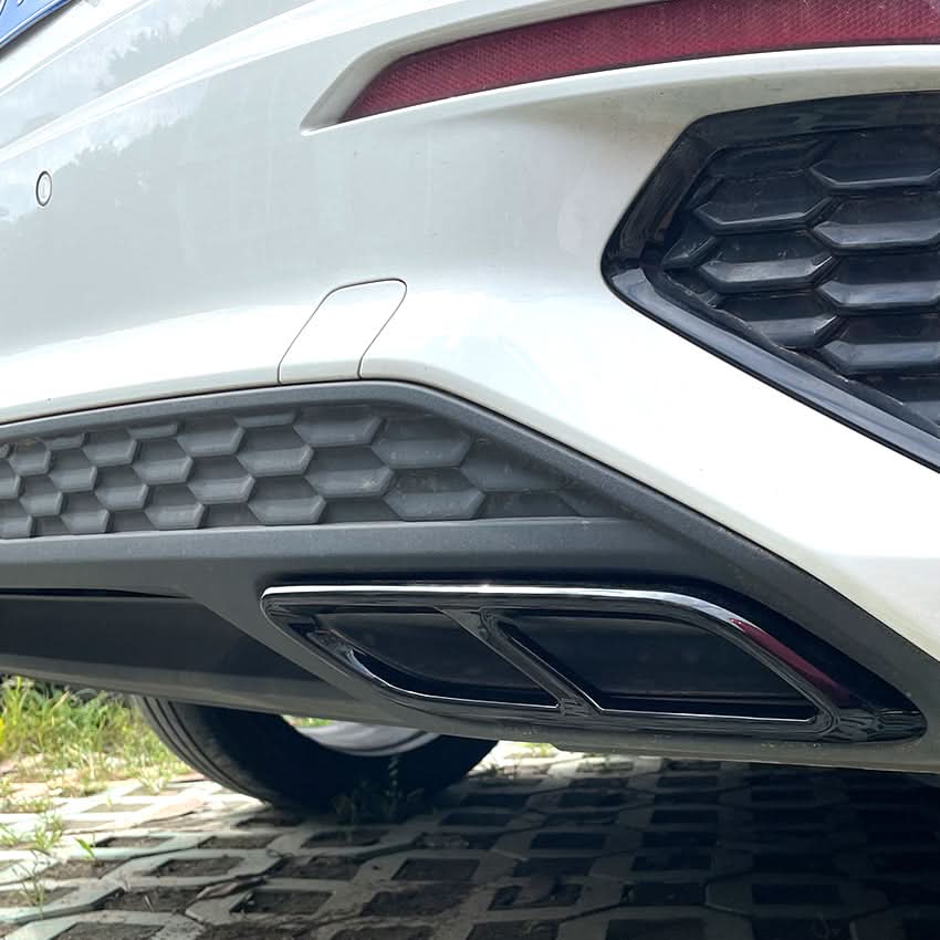 Gloss Black Exhaust Tip Covers for Audi A3 8Y S Line 20-24 - Carbon Factory