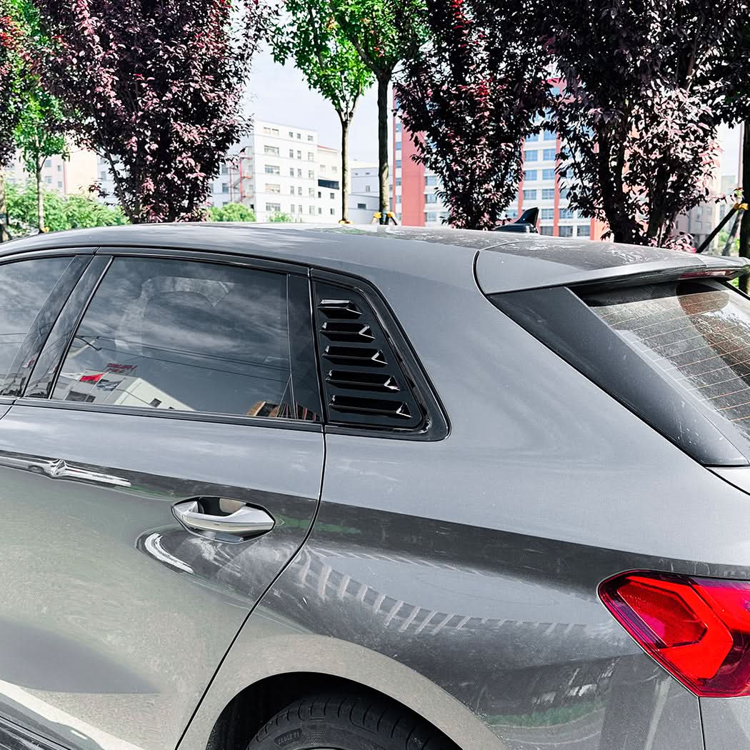 Gloss Black Window Louver Vents for Audi A3 8Y Sportback 20-Present - Carbon Factory