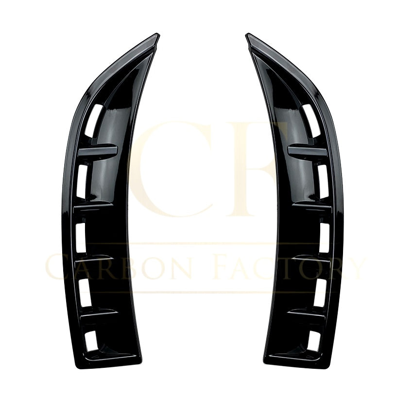 Gloss Black Front Side Trims for Mercedes Benz W118 CLA AMG 19-23 - Carbon Factory