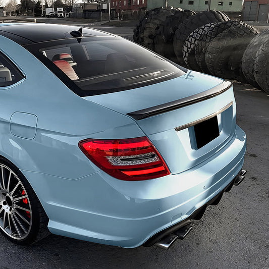 AMG Style Gloss Black Boot Spoiler for Mercedes Benz W204 C Class & C63 Coupe 07-14 - Carbon Factory