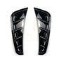 Gloss Black Front Bumper Trims for Mercedes Benz W205 C Class 19-21