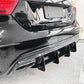 V Style Gloss Black Rear Diffuser for Mercedes Benz W176 A45 13-18